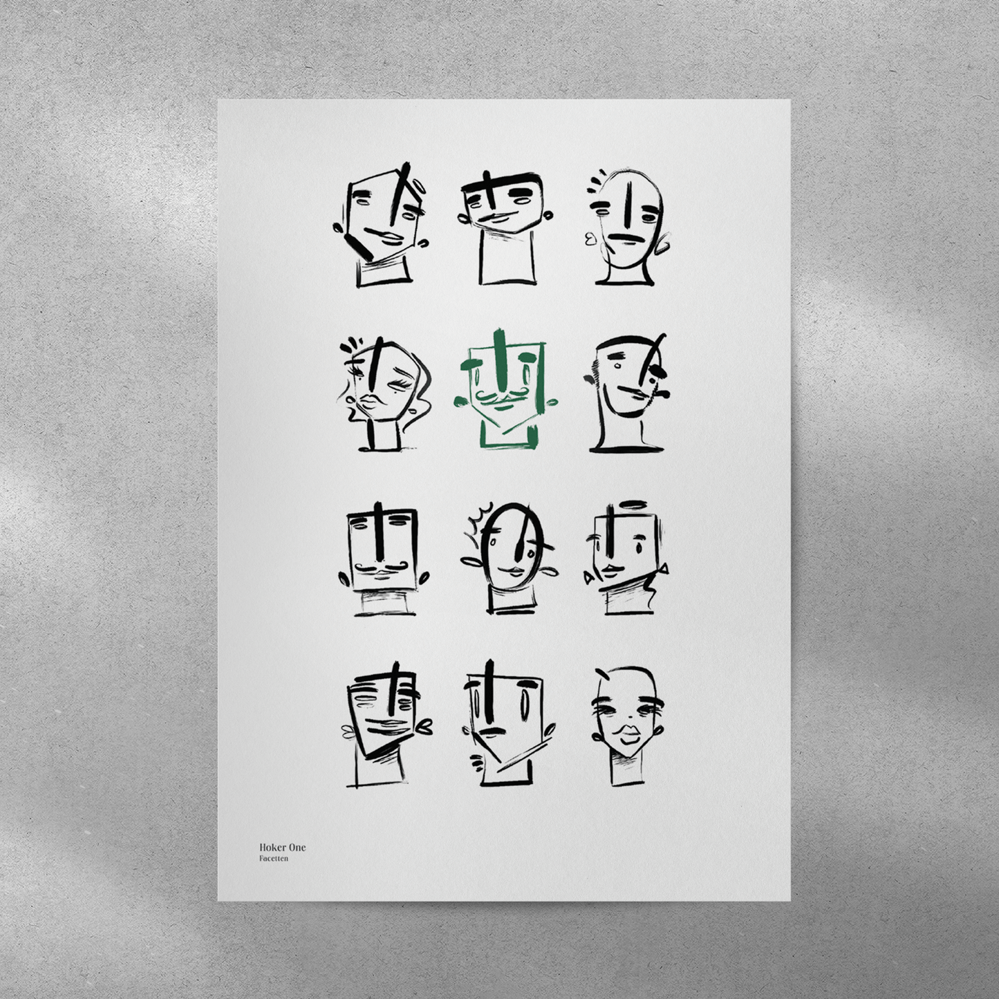 FACETTEN, Hoker One – Kunstdruck